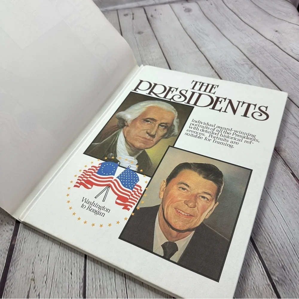 vintage 1984 The Presidents Portrait Collection hardcover Book